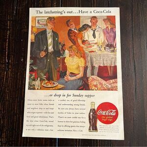 Coca Cola Vintage Advertisement (1945)